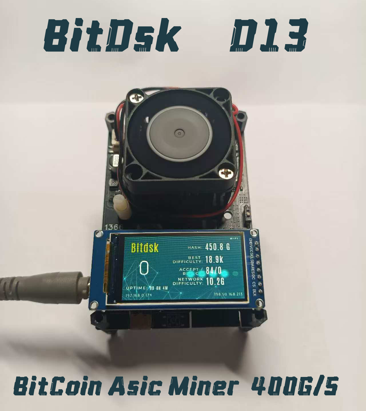 Bitdsk D13 -Simple Desktop BitCoin ASIC Miner – BITDSK