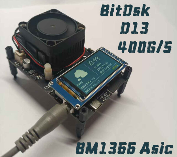 Bitdsk D13 -Simple Desktop BitCoin ASIC Miner - Image 2