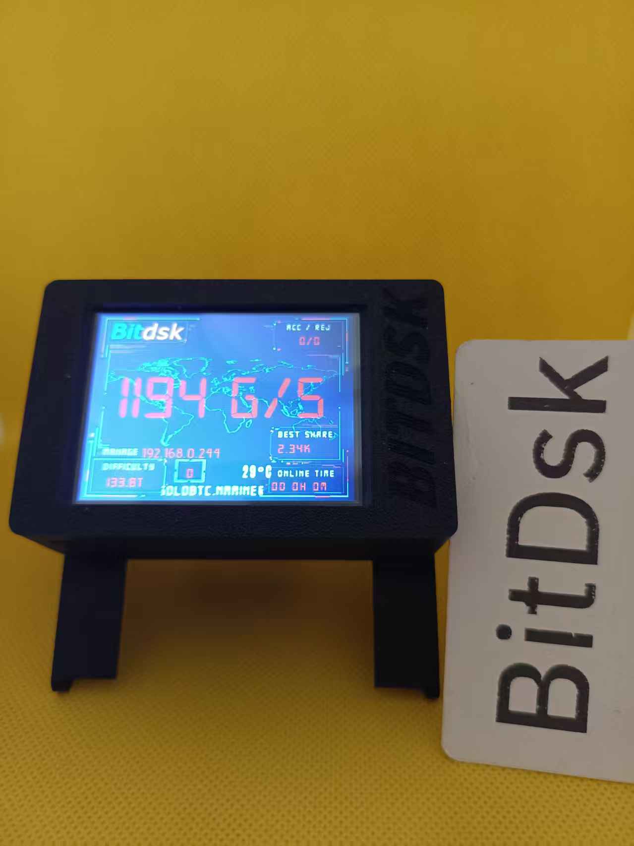 Bitdsk U2 Touch 1200GH/S | 2.8" Smart Standalone Bitcoin Miner - Image 2